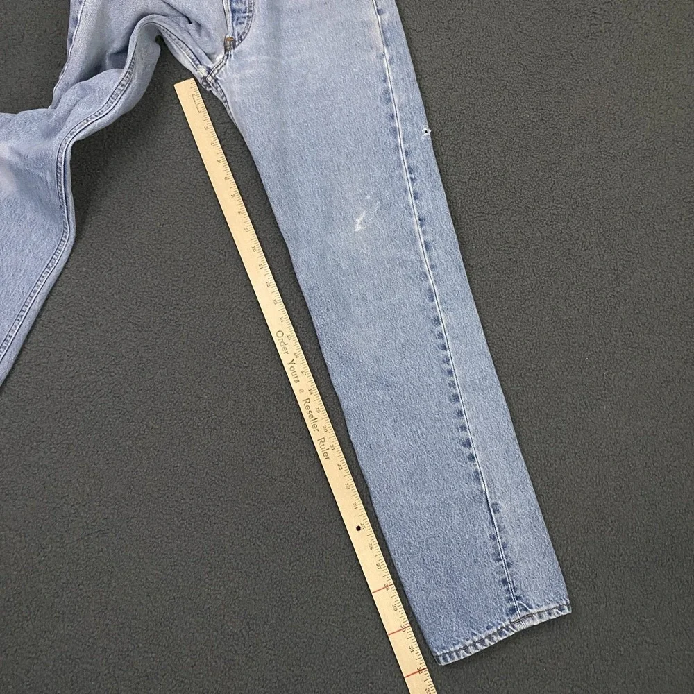 Vintage 90s Levis 501xx Jeans FITS 29x32 Button Fly Light Wash Blue Made in USA